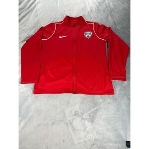 Nike FC Wichita Red Women's‎ Large Zip Up Track Jacket Soccer World Cup Football